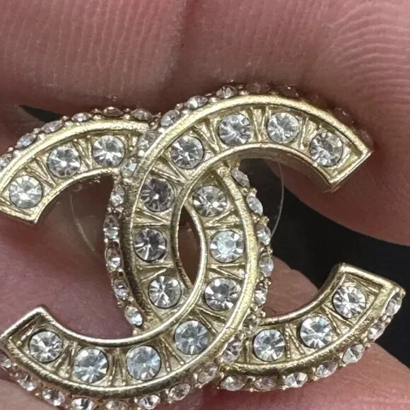 Chanel Crystal CC Earrings